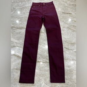H&M‎ Slim Fit Jeans Burgundy Wine Colored Women’s Size 2 NWT
